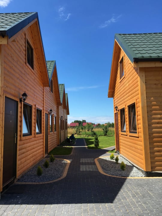 Ansicht von der Straße Ferienhäuser Eurobaltyk