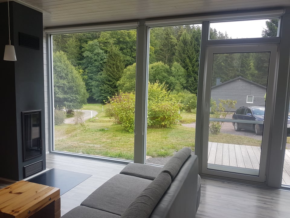 Ausblick Ferienhaus Lichtung