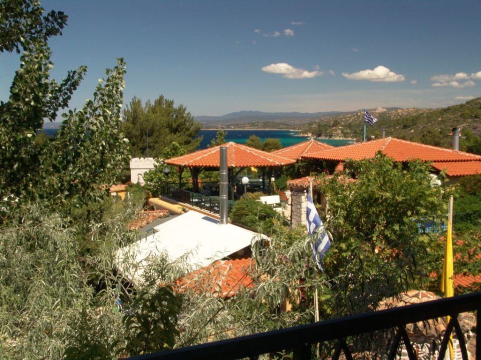 Blick von unserem Balkon  zum Meer Acrotel Athena Pallas