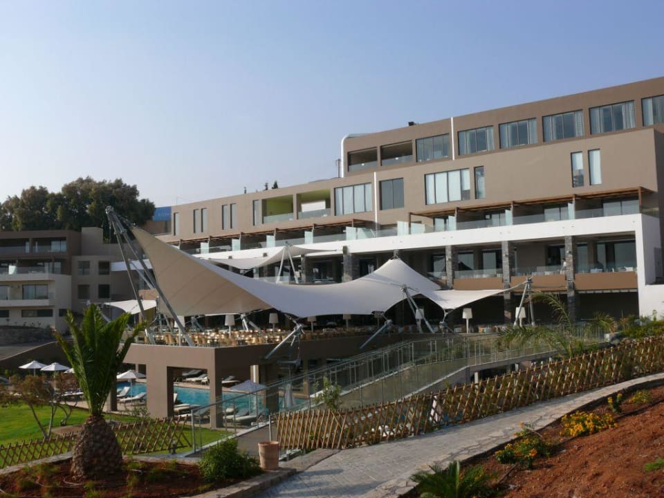 Blick auf die Restauration Atlantica Mikri Poli Crete