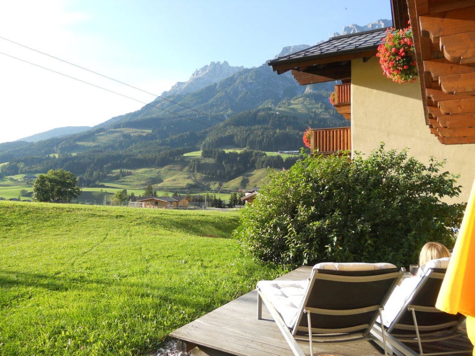 Terrasse der Suite Hotel Krallerhof