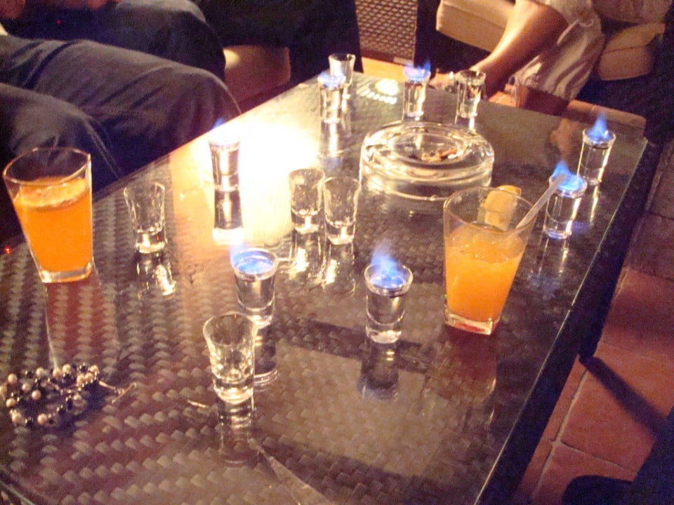 Leckerer Sambuca als Absacker! Vorsicht Heiß! Catalonia Royal Bavaro - Adults only