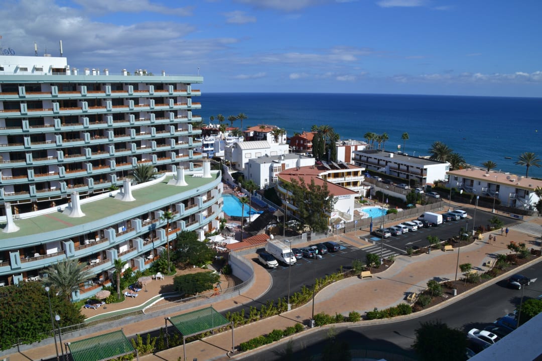 Blick auf Playa del Ingles von der Dachterrass Las Arenas