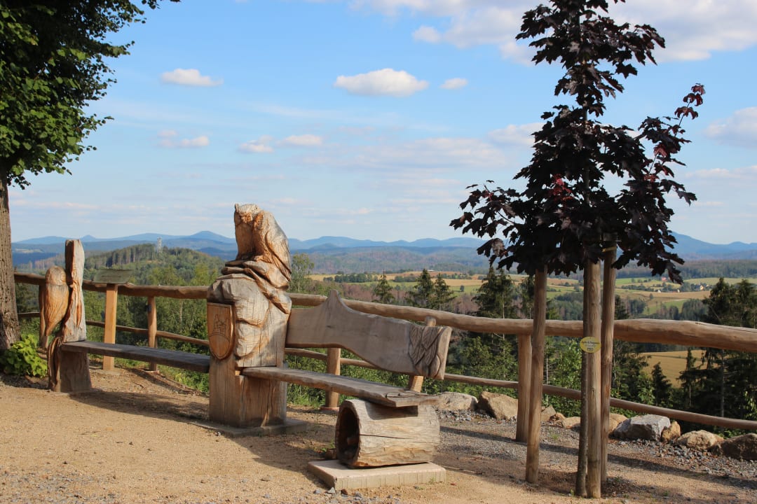 Ausblick Wachbergbaude Saupsdorf