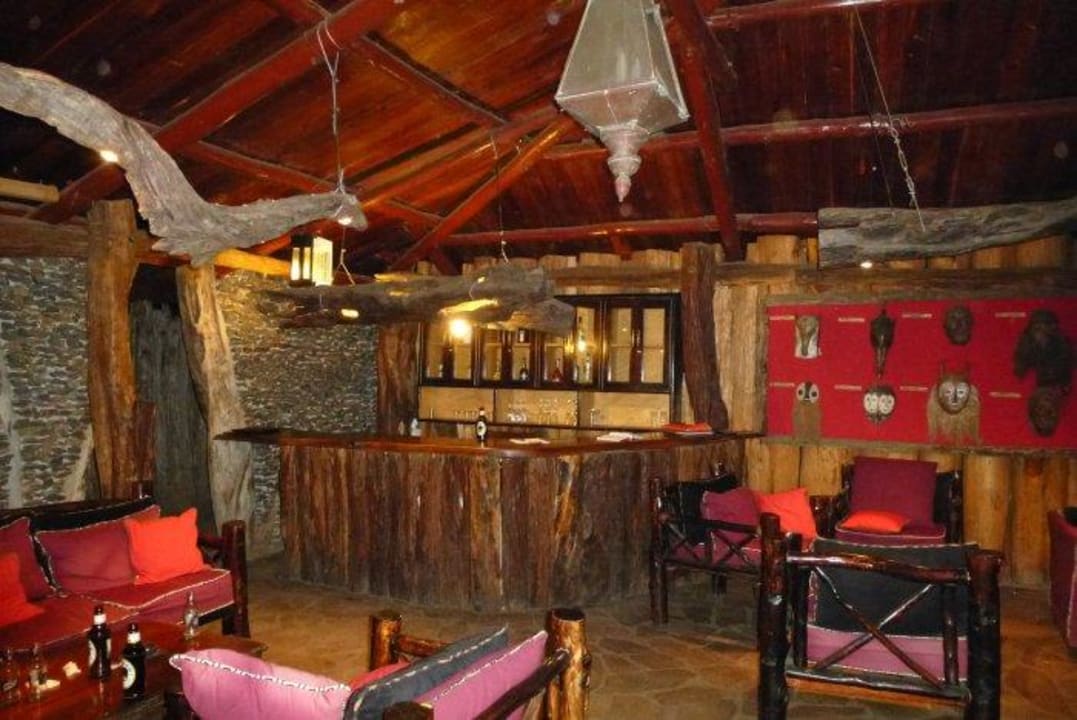 Bar im kleinen Restaurant Royal Mara Safari Lodge
