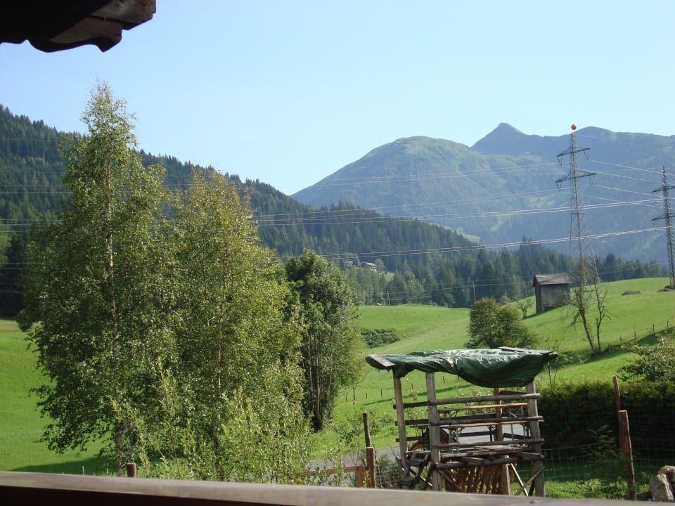 Blick vom Balkon Pension Salater-Hof