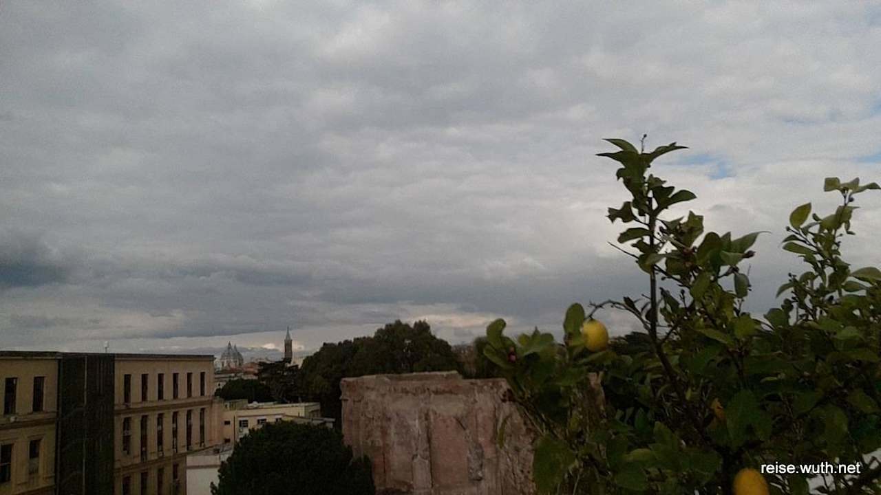 Von der Terrasse Richtung Termini Hotel Relais Terme Di Tito