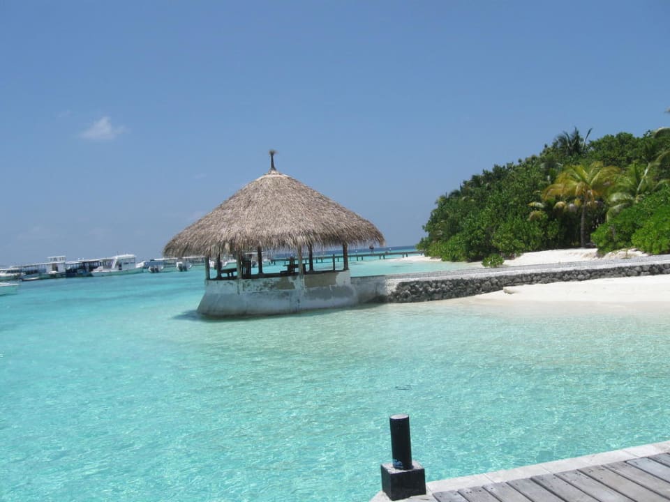Island from main jetty Eri Maldives