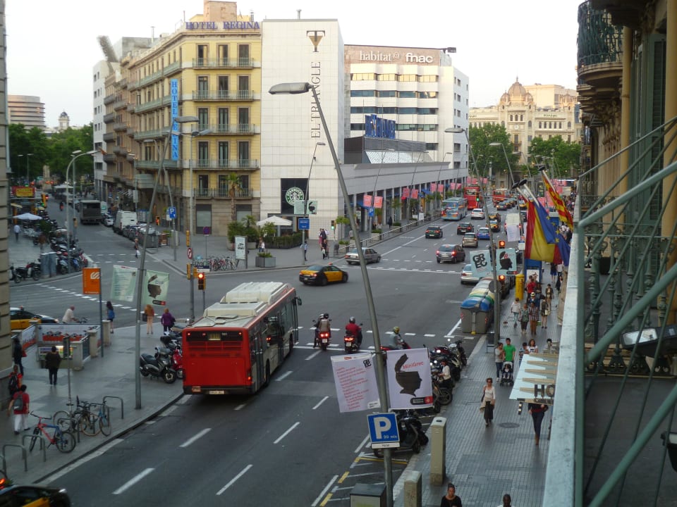 Blick vom Balkon Hotel Lleo