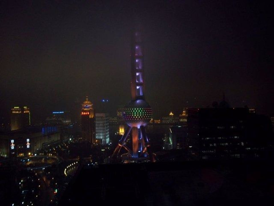 Ausblick aus der Nachtbar Grand Kempinski Hotel Shanghai