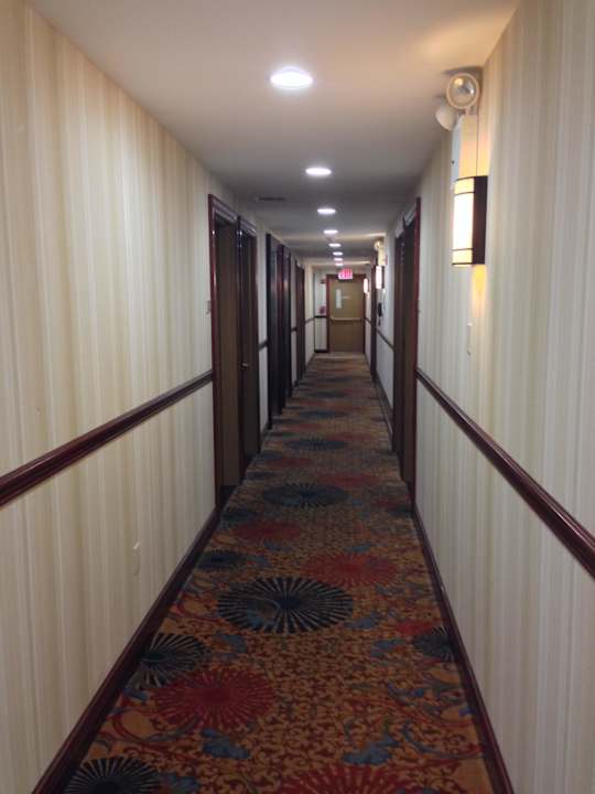 Hotelflur 7. Etage Queens County Inn and Suites