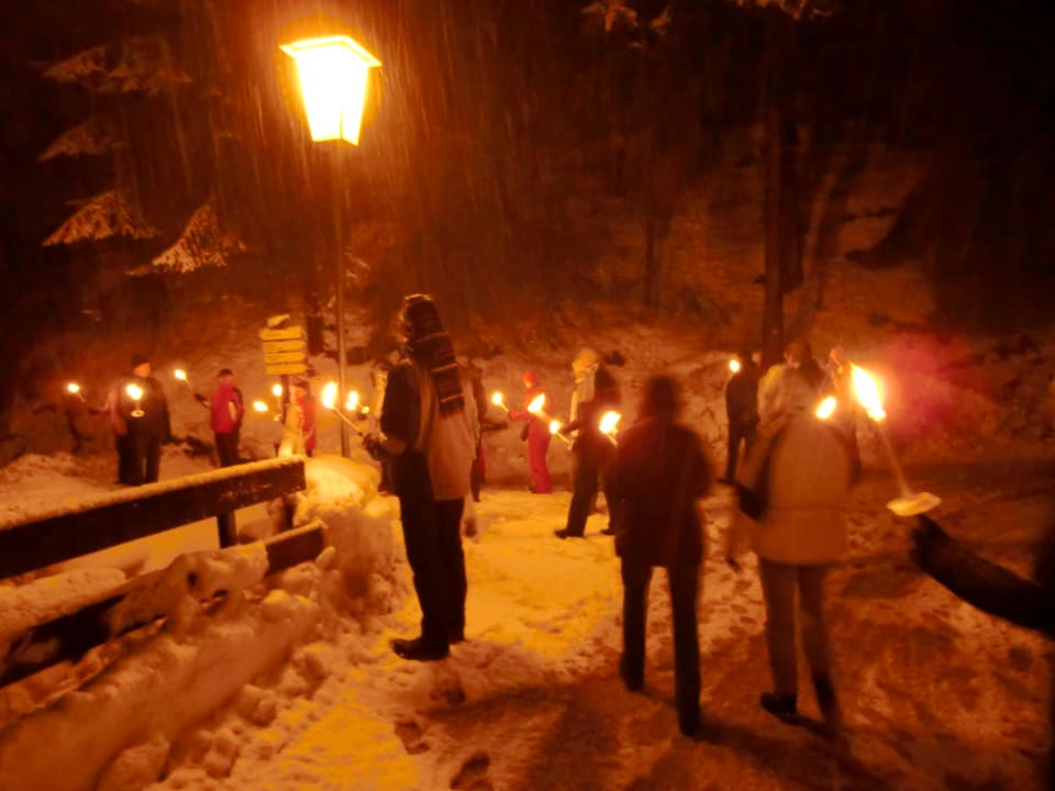 Fackelwanderung Hotel Alphof Alpbach