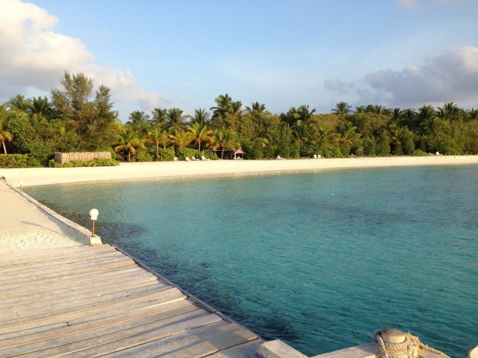 Am Steg bei Sonnenaufgang, Joanna & Pascal Summer Island Maldives