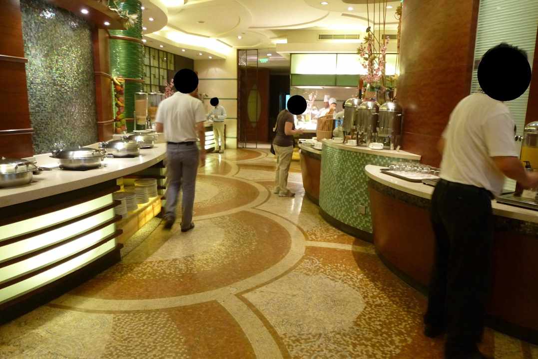 Teil des Frühstücksbüffets Hotel Majesty Plaza Shanghai