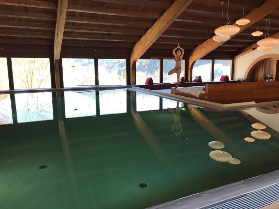 Pool für uns alleine, Sonntag Nachmittag Berghotel Rehlegg