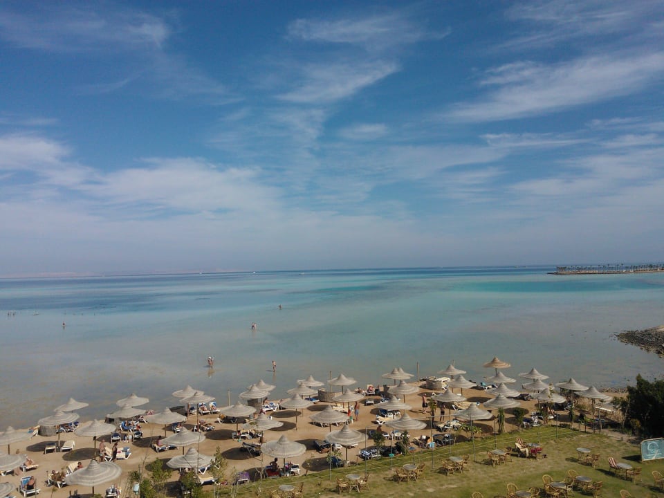 Vom Zimmer auf den Strand Magic Beach Hotel Hurghada