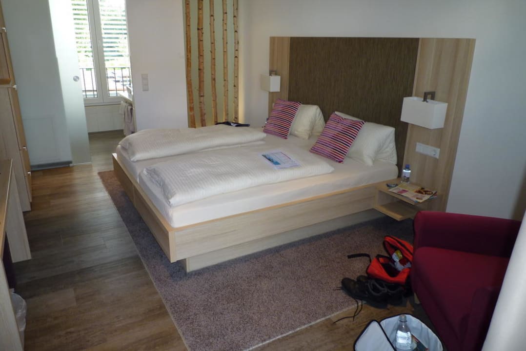 Blick, wenn man ins Zimmer kommt Hotel Nagel