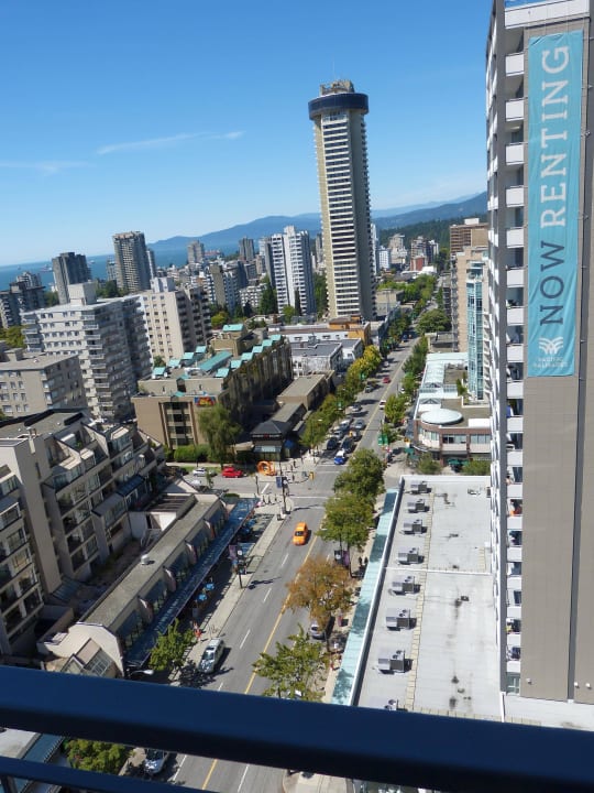 Blick vom 18.Stock auf Robson Street Hotel Blue Horizon
