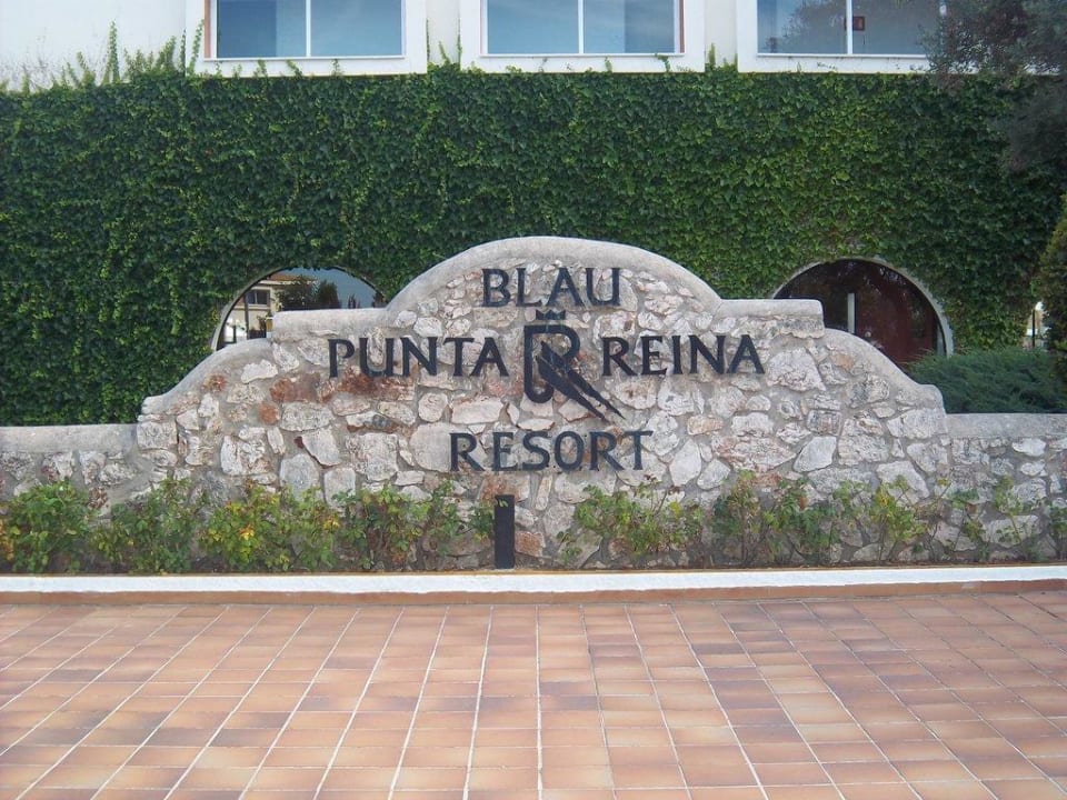 Eingangsschild blau punta reina