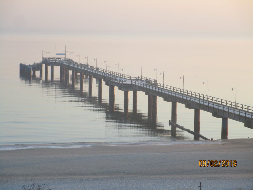 Ausblick auf Seebrücke Bansin SEETELHOTEL Ostseeresidenz Bansin