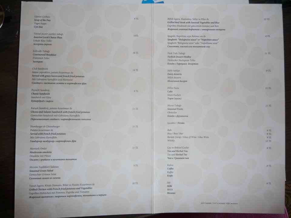 Roomservice Preise Crystal De Luxe