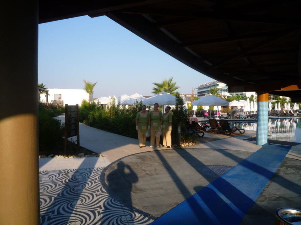 Ein morgentlicher Putztrupp Sherwood Dreams Resort