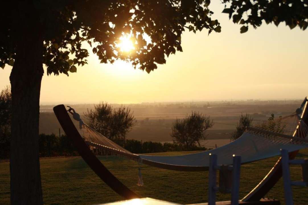 Entspannung beim Sonnenuntergang Bauernhof Fattorie Poggio Nebbia