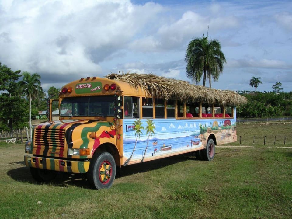 Unser Bus bei der Eco-Tour Punta Cana Princess All Suites Resort & Spa
