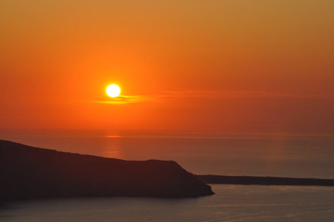 Abendlicher Ausblick von der Terrasse Regina Mare