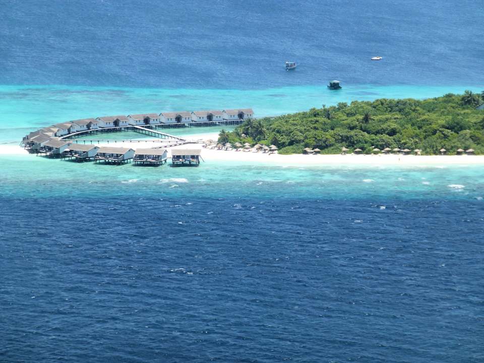 Arriving on the seaplane NH Collection Maldives Reethi Resort