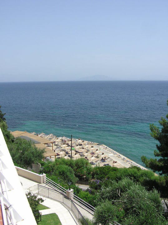 Aussicht zum Hoteleigenen Strand MarBella, Mar-Bella Collection