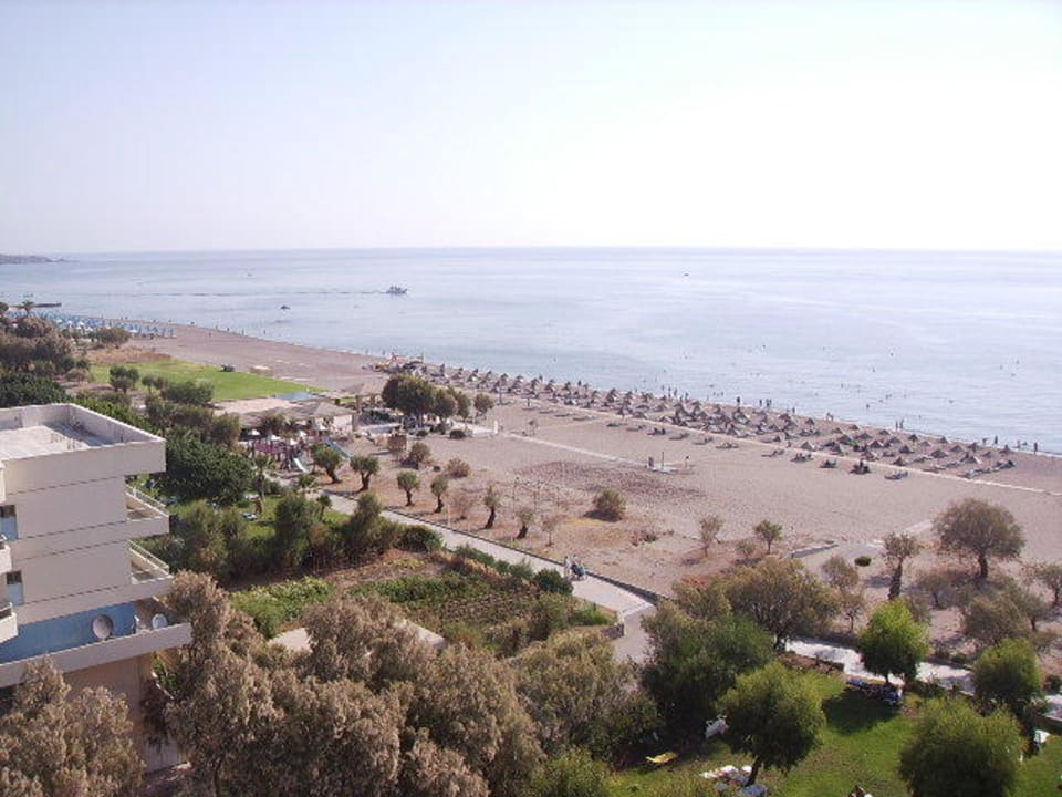 Blick zum Strand Pegasos Deluxe Beach Hotel