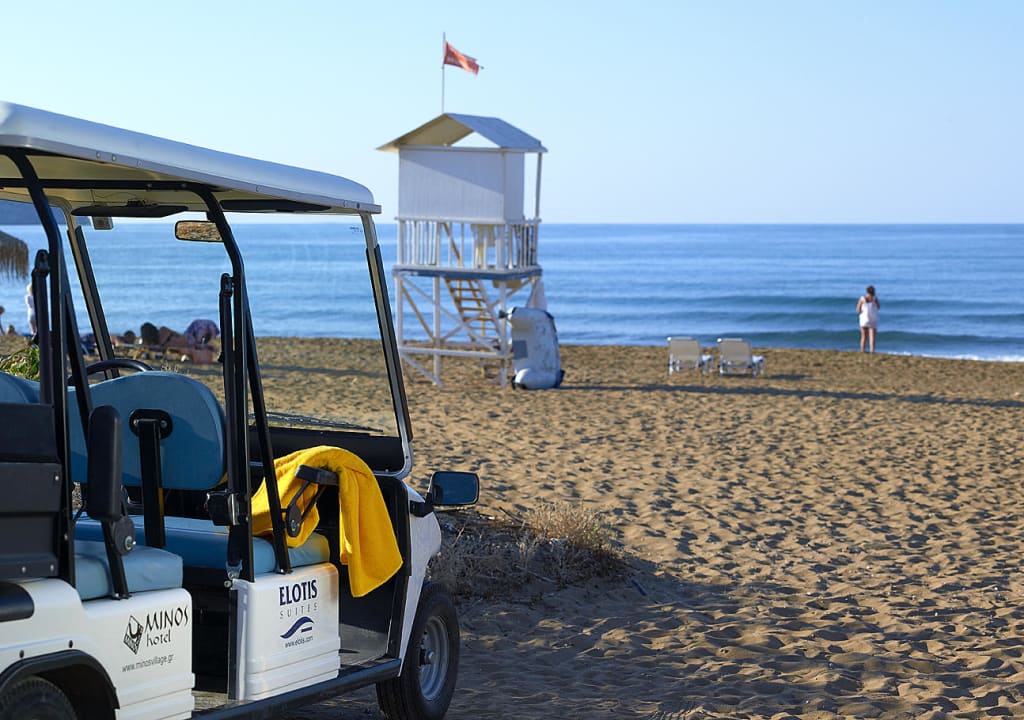 Beach of Agia Marina Hotel Elotis Suites