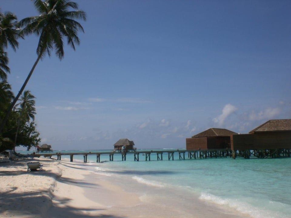 Steg zu den Wasservillen Meeru Maldives Resort Island