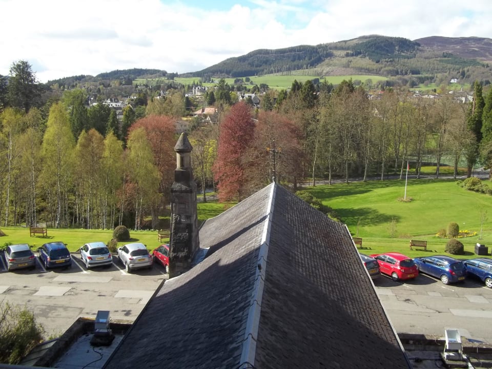 Blick aus dem Fenster Hotel Atholl Palace