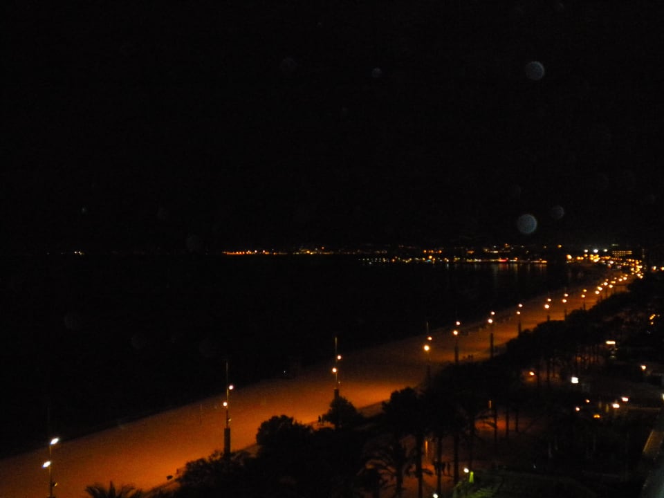 Balkon ausblick bei Nacht  allsun Hotel Pil-lari Playa