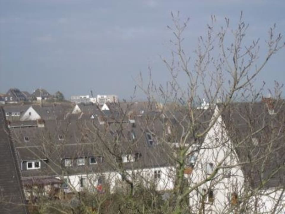 Ausblick vom Wohnzimmer Apartmenthotel am Leuchtturm