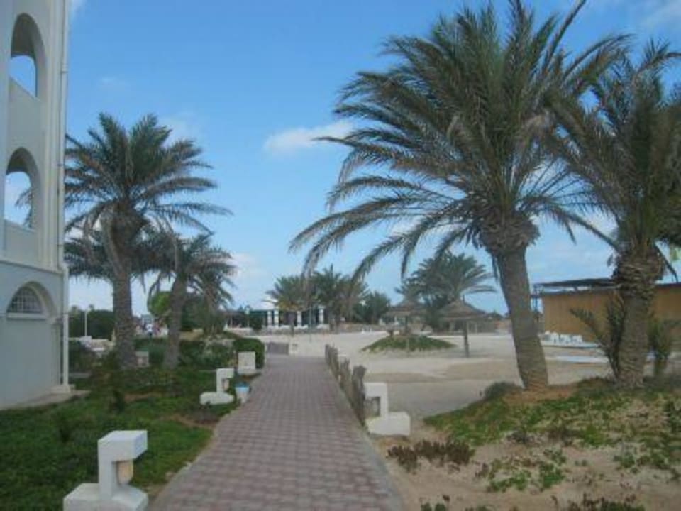 Weg direkt vom Zimmer zum Strand Calimera Yati Beach