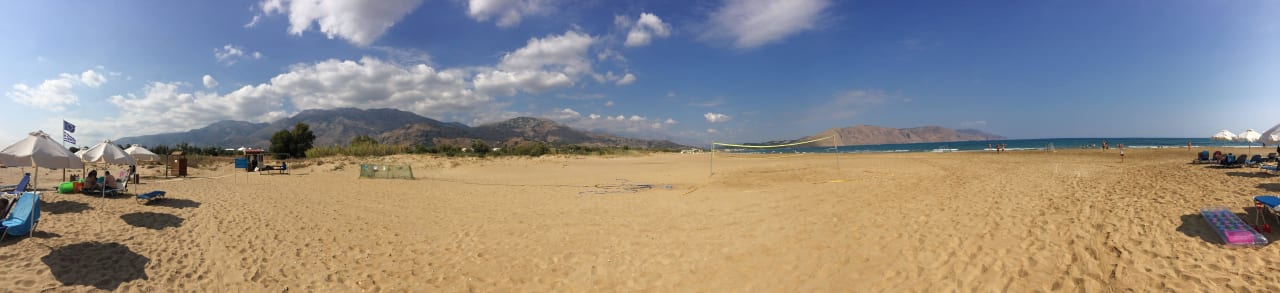 Panorama plaży HARPIN Georgioupolis Resort Aquapark & SPA