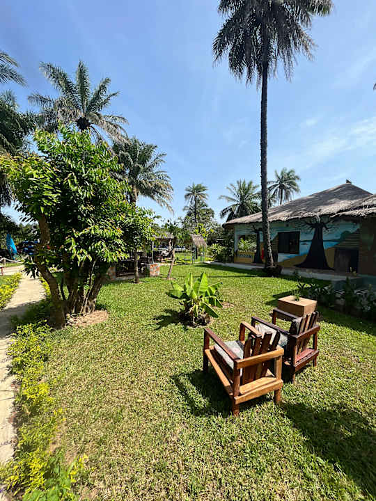 Gartenanlage AbCa's Creek Lodge