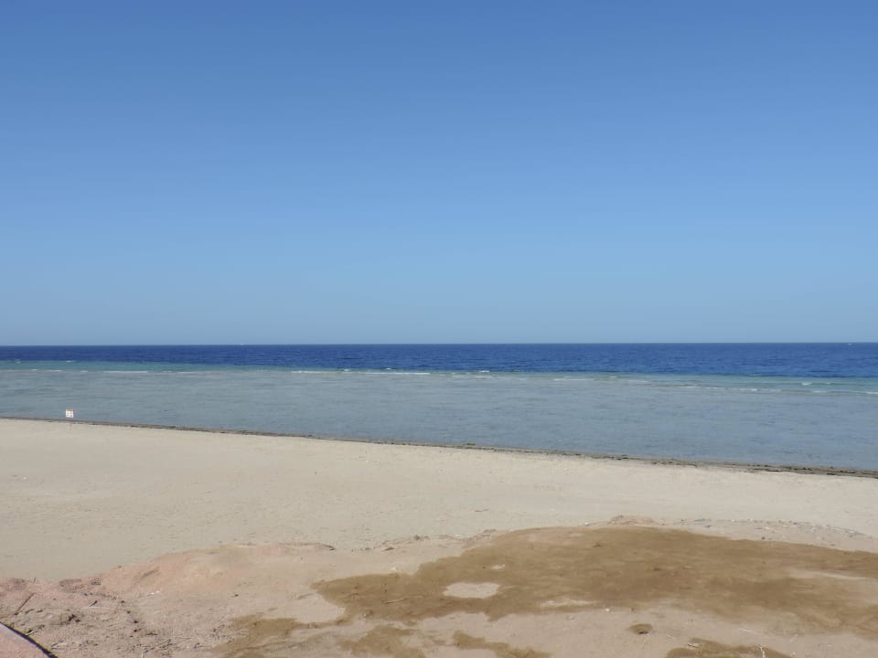 Strand direkt vor der Anlage - Badeverbot Three Corners Equinox Beach Resort