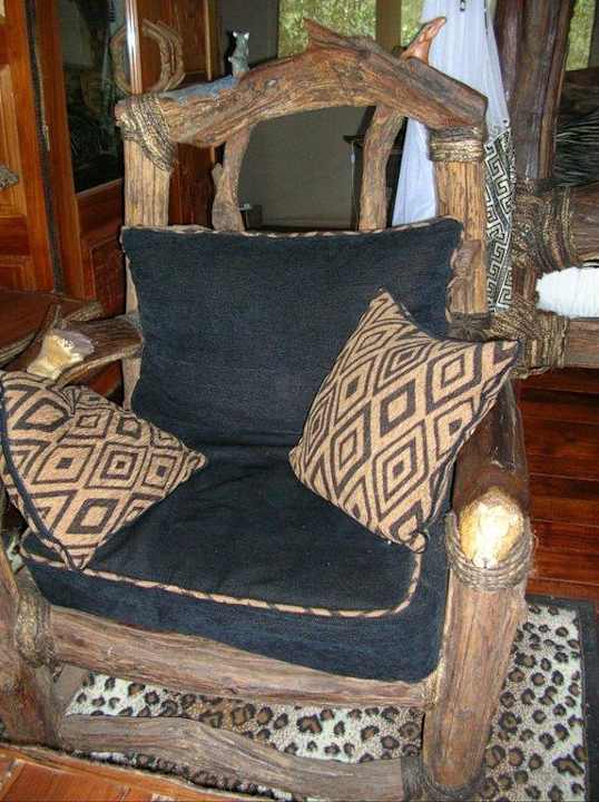 In dem Sessel fühlte man sich königlich Royal Mara Safari Lodge