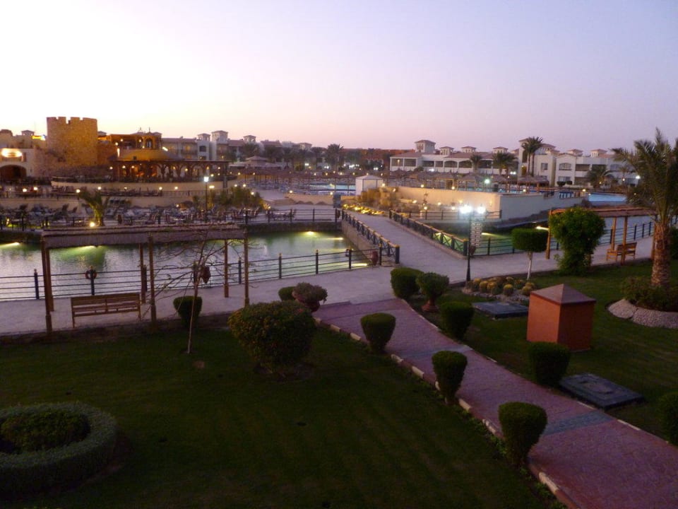 Blick aus unserem Zimmer im 2000er Block Pickalbatros Dana Beach Resort - Hurghada