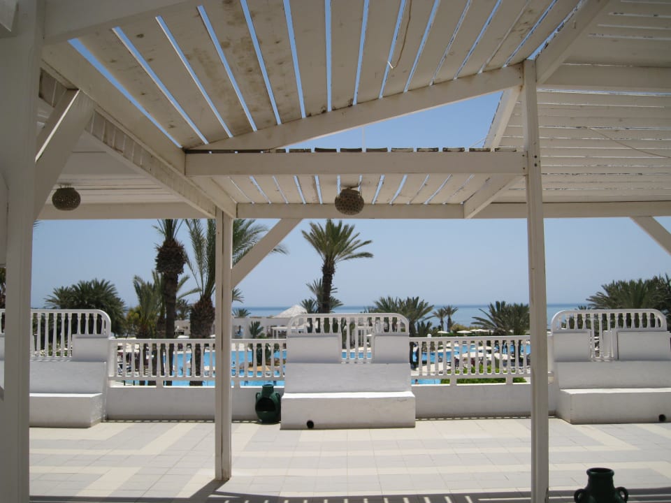 Ausblick vo der 1. Etage Hotel El Mouradi Djerba Menzel