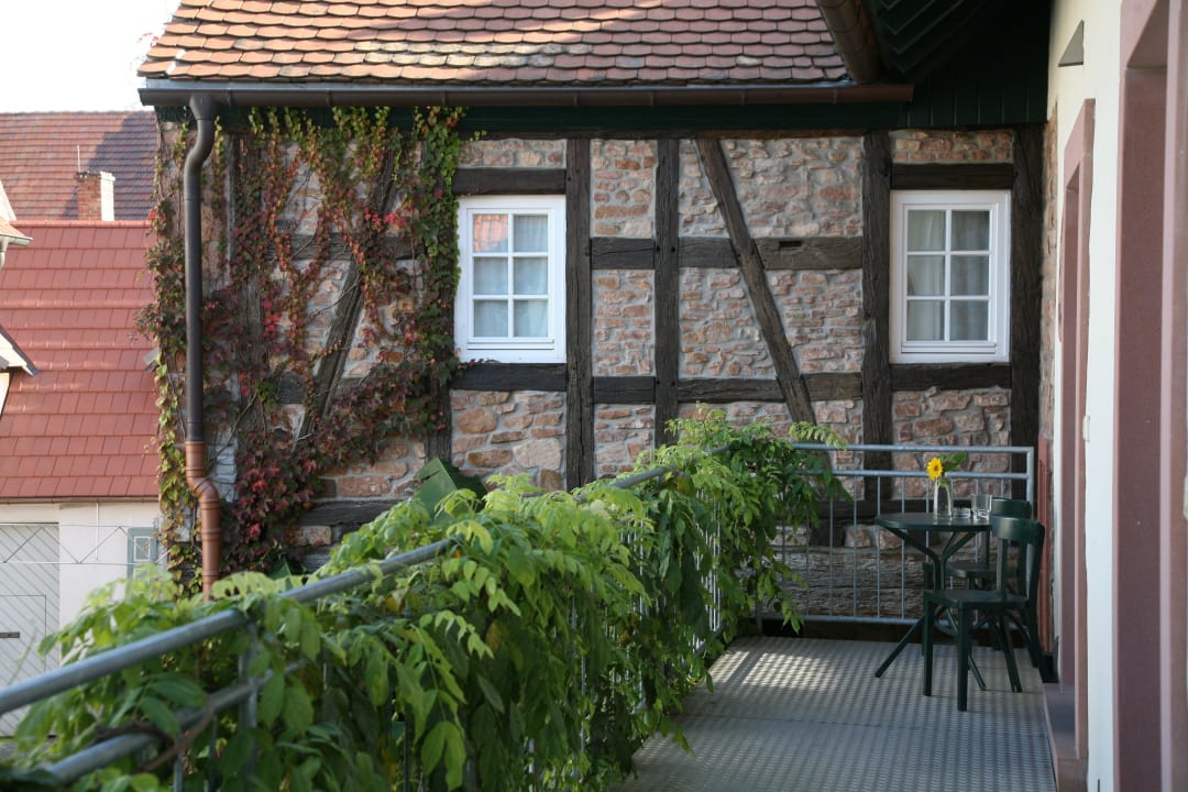 Laubengang zu den Gästezimmern Gästehaus Alter Winzerhof