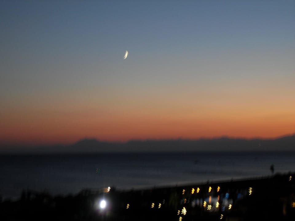 Sonnenuntergang vom Balkon Sunis Kumköy Beach Resort Hotel & Spa