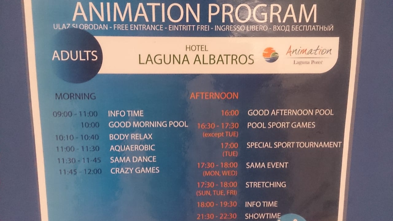 Sport & Freizeit Hotel Albatros Plava Laguna