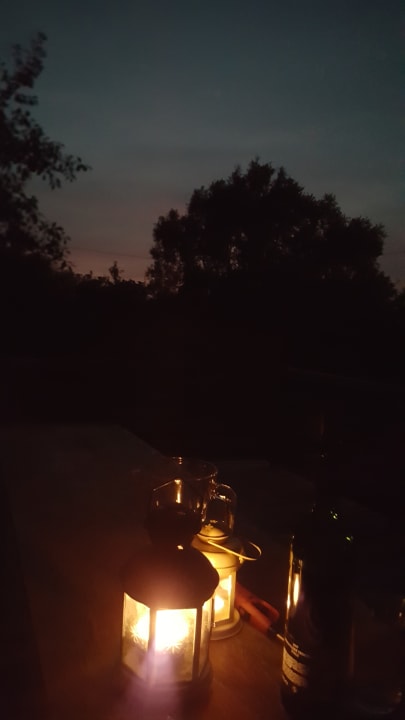 Ausblick Bauwagen Apfel