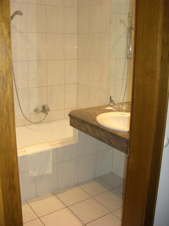 Blick ins Badezimmer Apartment Hartmann