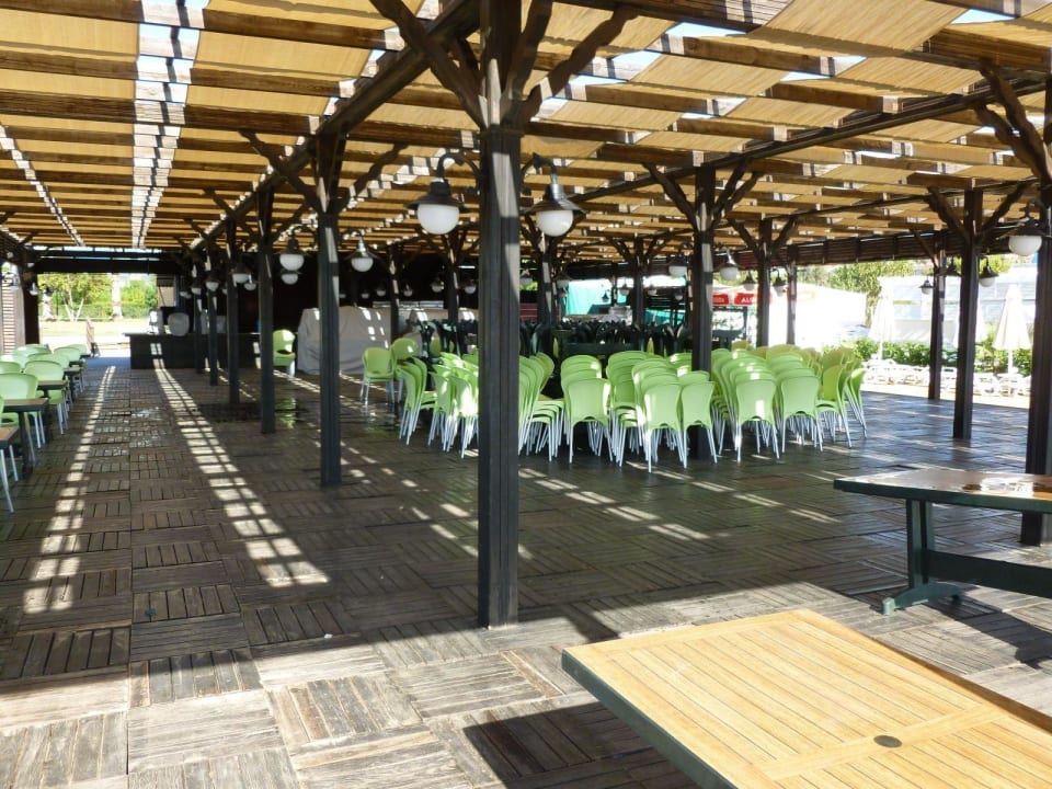 Strandbude nach dem Unwetter Grand Seker Hotel